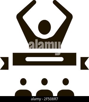 Battle Winner Icon Vector Glyph Illustration Stock Vector