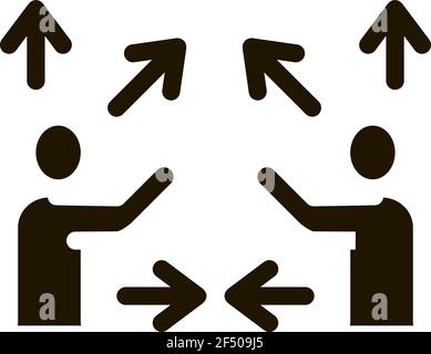 Gesture Battle Icon Vector Glyph Illustration Stock Vector