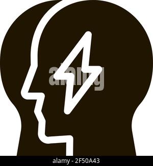 Human Versus Icon Vector Glyph Illustration Stock Vector
