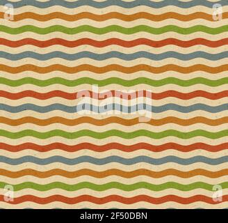 Waves. Seamless abstract pattern. Grunge texture. Stock Photo