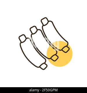 Ribs food meat icon. Farm animal sign. Graph symbol for your web site design, logo, app, UI. Vector illustration Stock Vector