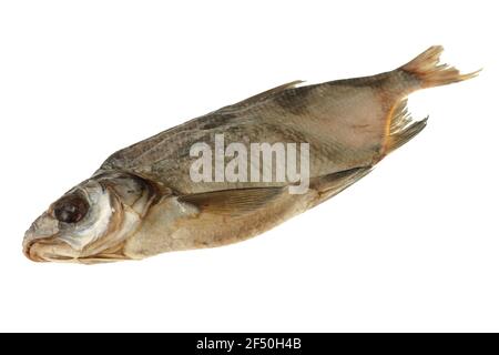 Fish, dried bream, on a white background in isolation Stock Photo