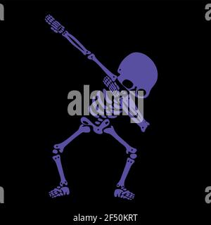 Skeleton dab, A group of skeletons dabbing Stock Vector