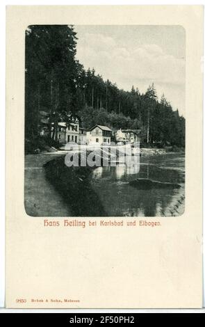 His Healing Hans Heiling at Karlovy Vary and Elbogen Stock Photo
