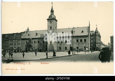 Rathaus Freiberg. town hall Stock Photo