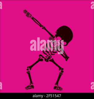 Skeleton dab, A group of skeletons dabbing Stock Vector