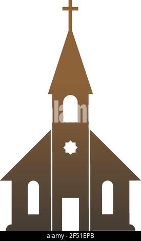 Chruch icon logo sign vector design illustration template Stock Vector
