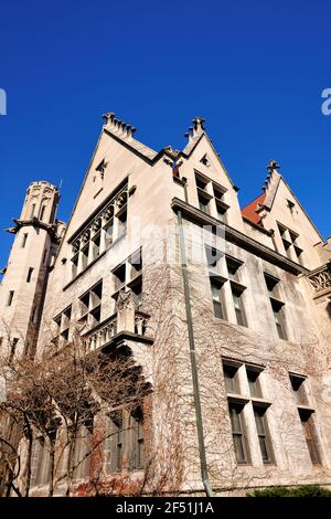 Chicago, Illinois, USA. Eckhart Hall on the campus of the University of Chicago. Stock Photo