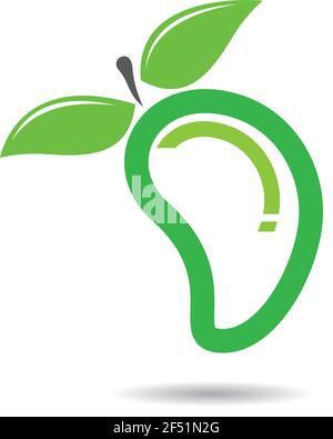 Mango logo template vector icon illustration design Stock Vector