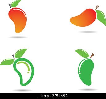 Mango logo template vector icon illustration design Stock Vector
