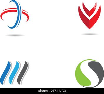 Business finance logo template vector icon illustration Stock Vector