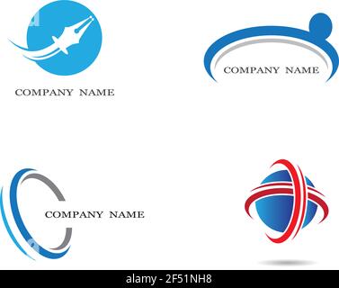 Business finance logo template vector icon illustration Stock Vector