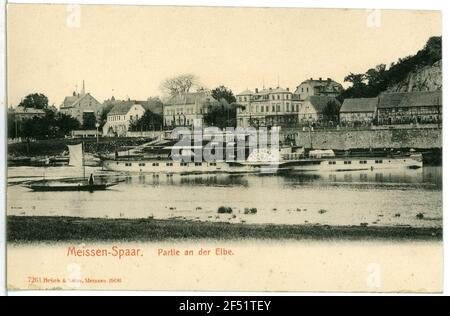 Elbblight after spaar with steamer Bodenbach Meissen. Elbblight after spaar with steamer Bodenbach Stock Photo