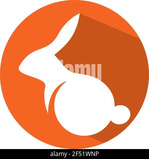 Rabbit Logo template vector icon illustration design Stock Vector