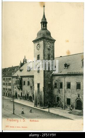 Rathaus Freiberg. town hall Stock Photo