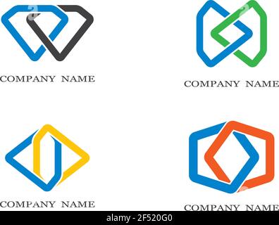 Corporate logo template vector icon illustration design Stock Vector