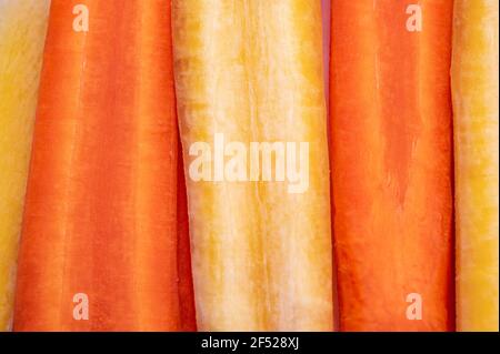 sliced carrots Stock Photo