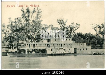 Steamer Gem at Mildura Mildura. Steamer ' Gem ' at Mildura Stock Photo