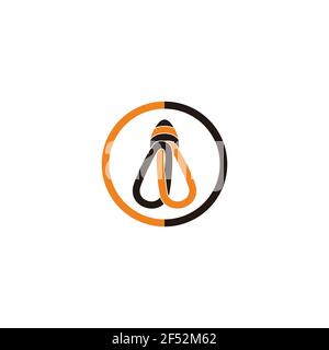 abstract bee linked colorful linear art logo vector Stock Vector