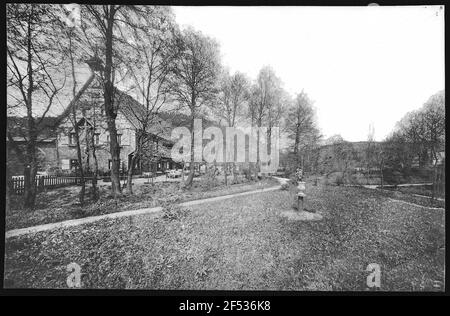 Carlsbad. Egerländer Café and Restaurant Schützenmühle (1899) in Pirkenhammer Stock Photo