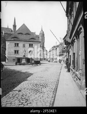 Meissen. Leipziger street with city theater and theater square Stock Photo