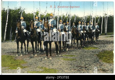 Royal Saxon Carabini Regiment Dresden. K. S. Carabinier Regiment Stock Photo