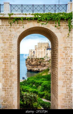 geography / travel, Polignano a Mare, Italy, Apulia, Additional-Rights-Clearance-Info-Not-Available Stock Photo