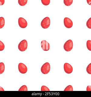 Happy Easter seamless pattern with eggs Stock Vector