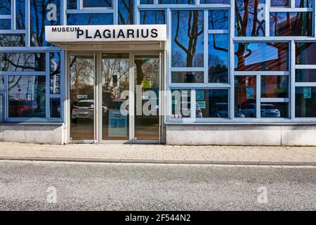 SOLINGEN, GERMANY - FEBRUARY 19, 2021: Exterior view of the Plagiarius Museum in Solingen, North Rhine-Westphalia, Germany Stock Photo