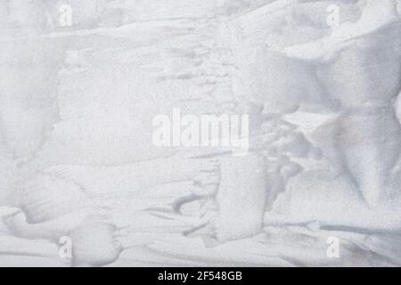 Abstract art background light gray and white colors. Watercolor painting on canvas with silver strokes and splash. Acrylic artwork on paper with brush Stock Photo