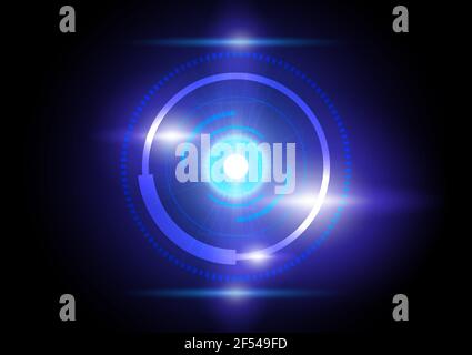 Futuristic cyberspace technology abstract background. Sci fi science innovation concept. Graphic vector illustration. Stock Vector