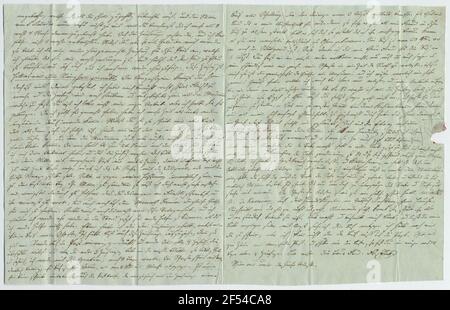 Letter from Friedrich Teck to August Wilhelm Schlegel, inside Stock Photo