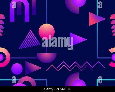 Modern poster with 80 s wave pattern. Abstract music pulse background ...