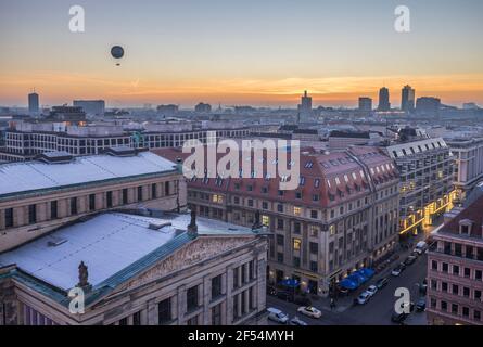 geography / travel, Germany, Berlin, Berlin skyline in the evening, Additional-Rights-Clearance-Info-Not-Available Stock Photo