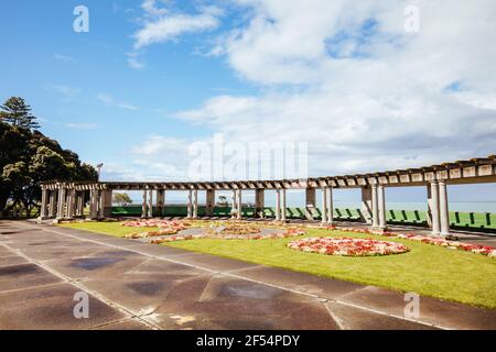 Napier Colonnade and Plaza in New Zealand Stock Photo