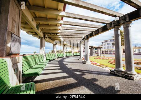 Napier Colonnade and Plaza in New Zealand Stock Photo