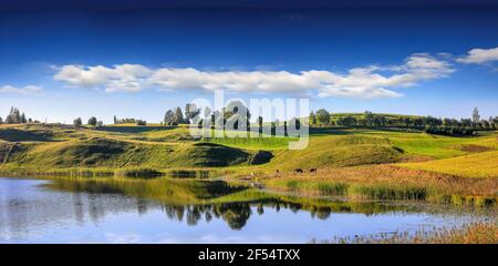 morning in the Suwałki Lake District in north-eastern Poland Stock Photo