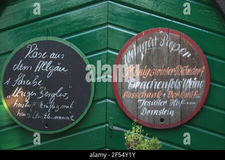 geography / travel, Germany, North Rhine-Westphalia, Koenigswinter, Gutsschaenke of the winery buzzer , Additional-Rights-Clearance-Info-Not-Available Stock Photo