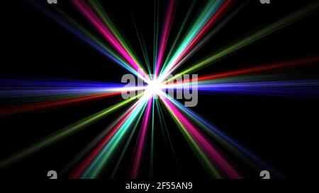 Black surface with colorful flashing lights for wallpaper or background ...