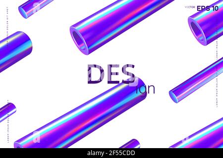 3d render primitives background. Stock Vector