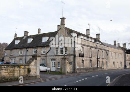 Views of period houses in Northleach, Gloucester, England Stock Photo