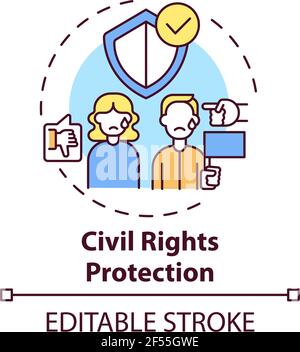 Civil rights protection concept icon Stock Vector Image & Art - Alamy