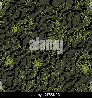 Camouflage pattern background. Classic clothing style masking camo repeat print Stock Vector