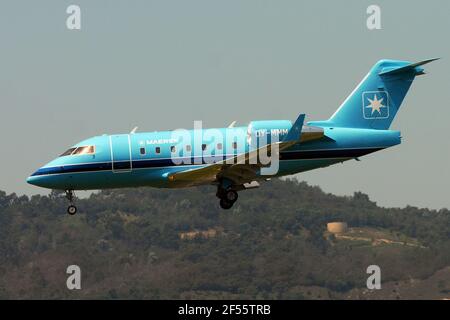 Generic Airplanes - OY-MMM, Maersk Air, Bombardier CL-600 Challenger 604 Stock Photo