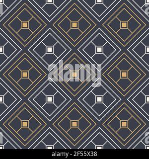 Abstract seamless rhombuses pattern. Modern stylish texture. Repeating geometric tiles. Vector color background. Stock Vector