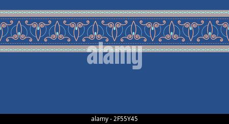 Beautiful square frame, seamless pattern. Festive design. Vintage border. Vector illustration EPS10. Stock Vector