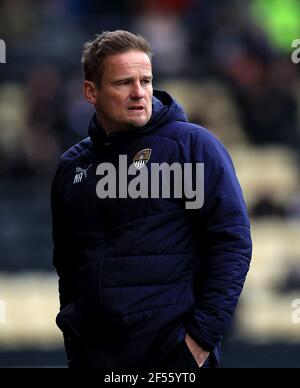 File photo dated 27-04-2019 of Notts County manager Neal Ardley Issue date: Wednesday March 24, 2021. Stock Photo