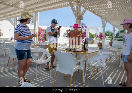 Santoriini, Greece 2014 Stock Photo