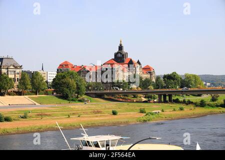 Saxon State Chancellery in Dresden. Saxony, Germany, Europe. Stock Photo
