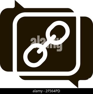 coincidence of two opinions icon Vector Glyph Illustration Stock Vector